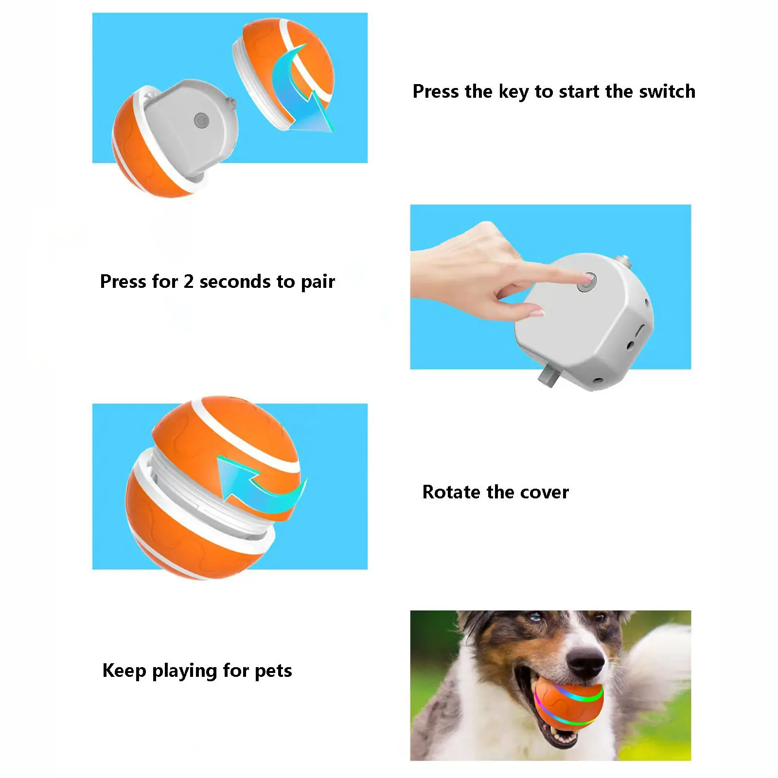 Smart interactive sales pet toy ball